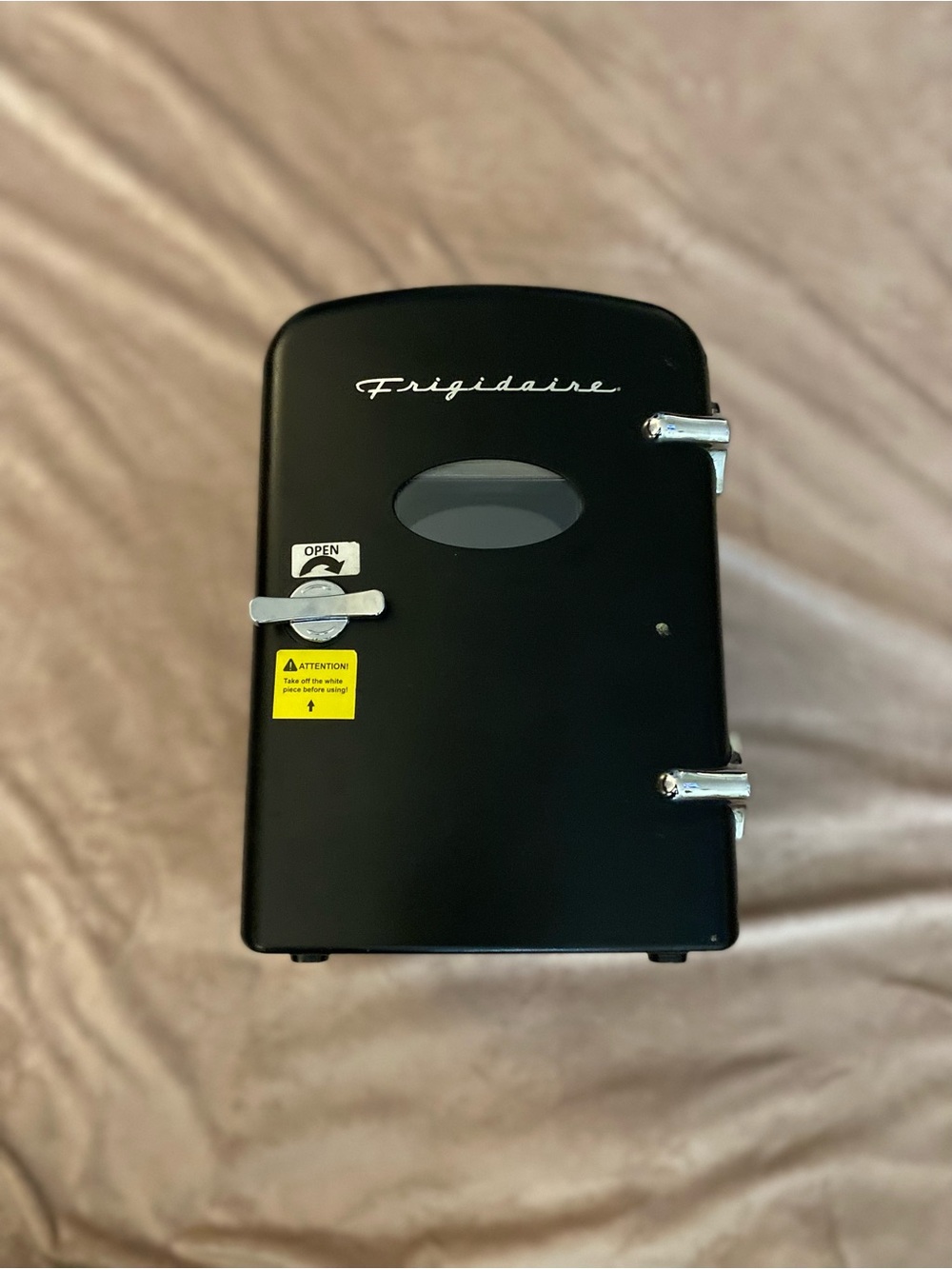 Frigidaire Portable Mini Refrigerator in Black - Compact Personal Cooler